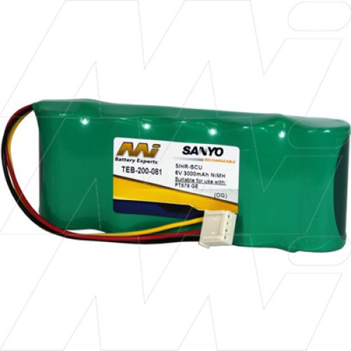 Battery pack suitable for GE Panametrics TransPort PT878 Flowmeter - TEB-200-081