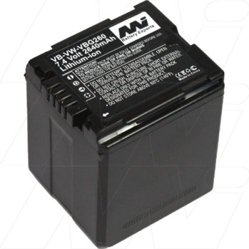 Camcorder Battery replaces Panasonic VW-VBG260 - VB-VW-VBG260-BP1