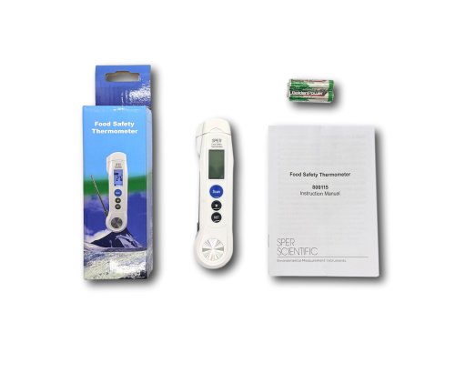 Sper 800115 - Compact IR Food Safety Thermometer - Measures Internal and  Surface Temperatures
