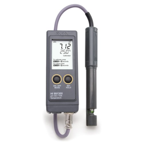 Portable pH, low range EC & TDS and Temperature Meter - HI 991300