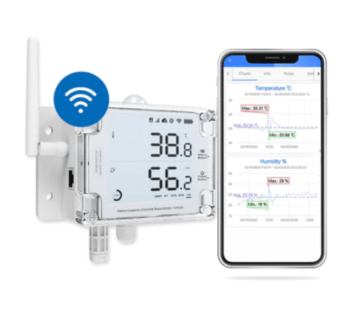 UbiBot Industrial-grade WiFi Temperature, Humidity and Light Monitor with Alarm - IC-GS1-A1RS-AL