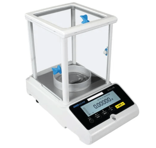 220g x 0.0001g ADAM Solis Analytical and Semi-Micro Balance (External Calibration)