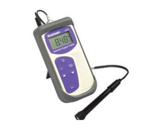 EcoScan DO 6 Dissolved Oxygen Meter with 1m cable electrode , 2 assembled membrane housing, 1 refill - EC-DO6-01K