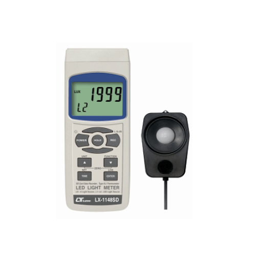 LED Light Meter and Data Logger (LUX & FootCandles) - IC-LX1148SD