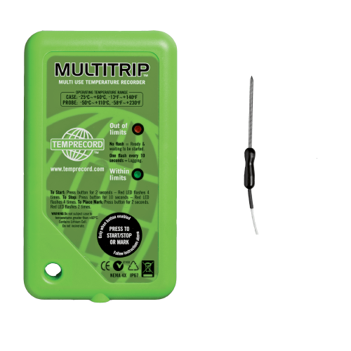 MULTITRIP Green P/Handle Probe, 8k, 1m Cable