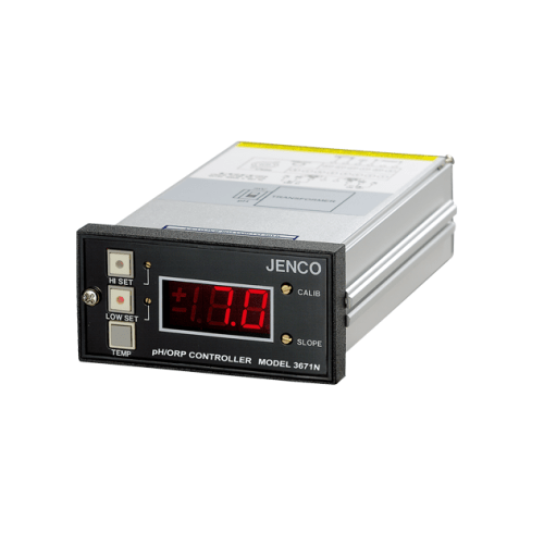 pH or ORP monitor/controller, analog voltage output , 2 relays, red LED display with pt-100 ATC.