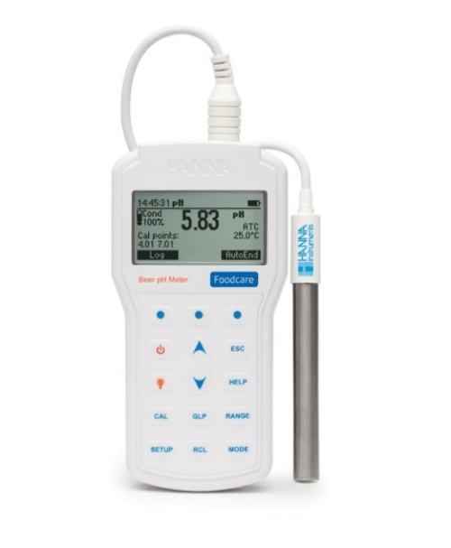 Professional Portable Beer pH Meter - IC-HI98167