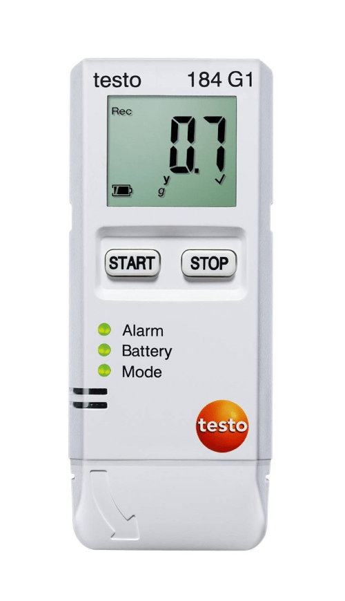 testo 184 G1 - Vibration, humidity and temperature data logger for transport monitoring