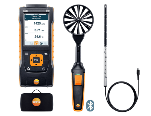 Testo 440 Air Flow ComboKit 1 with Bluetooth - IC-0563-4406