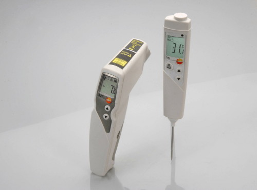 testo 831 and testo 106 kit for infrared and core temperature measurement (Not suitable for human use)