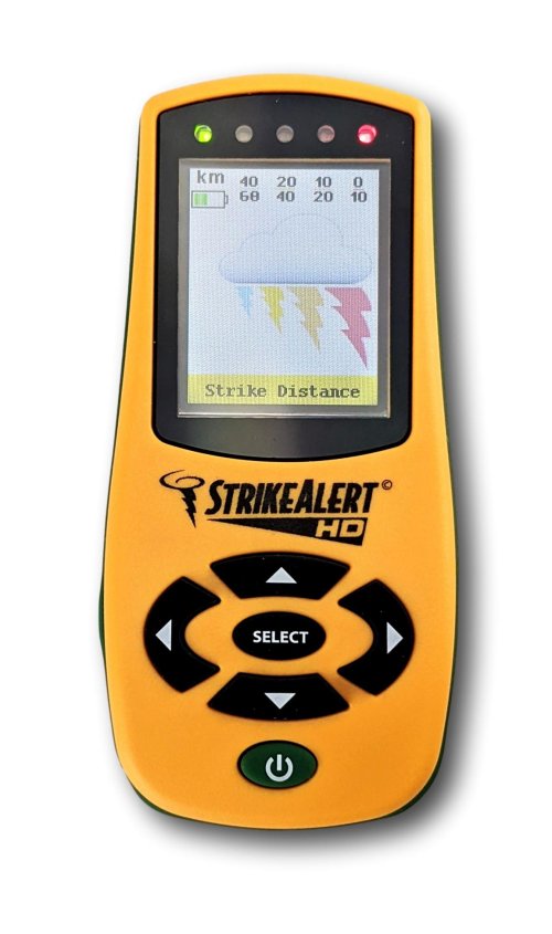 NEW StrikeAlert HD Field Lightning Detector Weather Station with Heat Index 