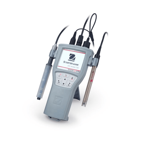 Starter 400M pH and Conductivity Portable Meter with ST320 IP67 3m and STCON3 IP67 3m probes - IC-ST400M-G