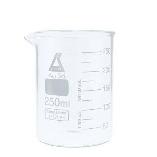 Low Form Beaker 250ml Borosilicate Glass - IC-30100