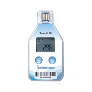 tzone TempU08 Single Use PDF Temperature Data Logger