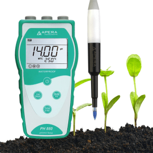 PH850-SL Portable pH Meter for Soil (Direct Measurement), Equipped with LabSen® 553 Electrode
