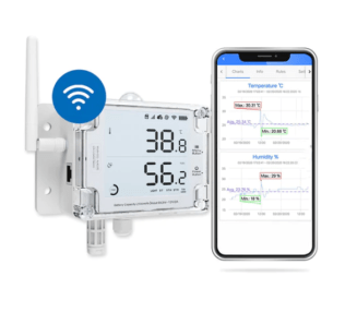 UbiBot Industrial-grade WiFi Temperature, Humidity and Light Monitor with Alarm - IC-GS1-A1RS-AL