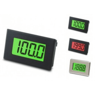 19mm (0.75"), 3.5 Digit LCD Voltmeter with Programmable Red/Green Backlight - IC-DPM 950S-FPSI