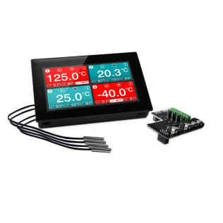 4.3 inch Capacitive touch display with 4 channel temperature data logging application - IC-EL-SGD 43-ATP