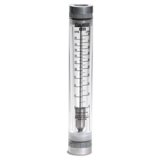 F-410N Standard Variable Area Flow Meter (2 to 20 GPM/8 to 80 LPM) with 1 inch F/NPT Adapter with 316 SS Float Material