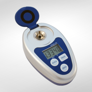 DR201-95 Digital Handheld Refractometer (nD: 1.3330 to 1.5318, +/- 0.0002; 0 to 95 % Brix, +/- 0.2)