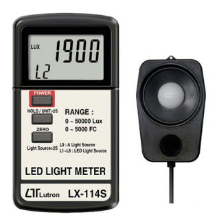LED Light Meter (2,000/20,000/50,000 Lux, Autorange) - IC-LX114S