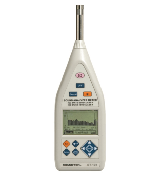 ST-105 Class 1 Integrating Sound Meter. With 24-hour Monitoring and statistical analysis
