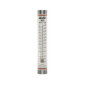 F-40500LN-8 Acrylic Flowmeter with 316SS Guide Rod, 0.5 to 5GPM, 1/2in Female NPT