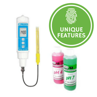 Soil pH Meter with Separate Electrode & buffer solutions - PH220S-KIT