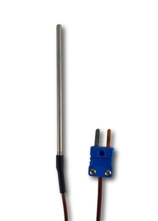 Custom Waterproof Probe / Type T / 4mm x 100mm SS Tip / 2m CBL with Mini Plug