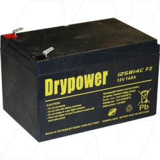 Drypower 12V 14Ah Sealed Lead Acid Battery - 12SB14C-F2