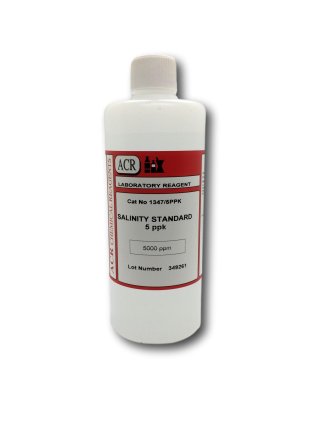 5 ppt (5000 ppm) NaCl Calibration Solution (500ml) - AS-NACL-5PPT