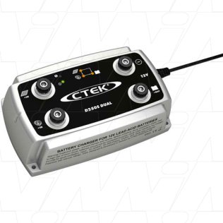 The CTEK D250S DUAL is a fully automatic 5-stage charger that supplies 20A to 12V bat - D250S