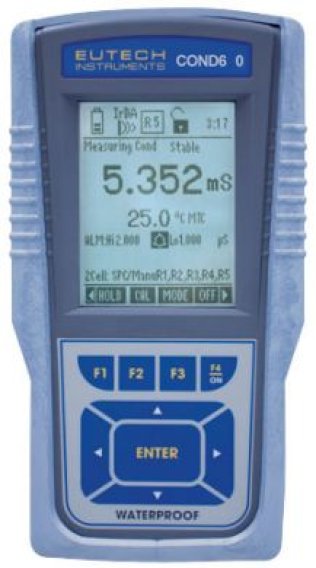 Waterproof CyberScan CON 600 Conductivity-TDS Meter with 3m cable 4-cell electrode, DAS software, po - EC-CONWP600-43K