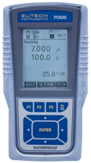 Waterproof CyberScan PD 650 pH- mV- Ion- Dissolved Oxygen handheld meter, - EC-PDWP-650-43K