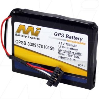GPS Battery for Mitac - GPSB-338937010159-BP1