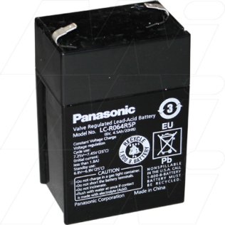 LC-R064R5P (LC-V064R5P) Panasonic Sealed Lead Acid Battery - LC-R064R5P