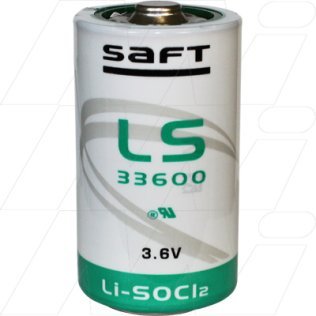 LS33600 D Size Saft Lithium Cylindrical Cell - LS33600