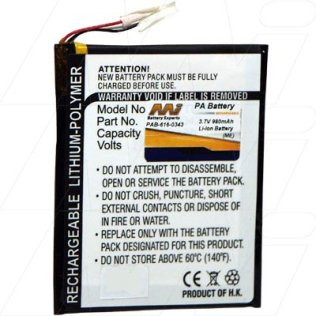 Portable Media Player Battery - PAB-616-0343-BP1
