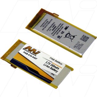 Portable Media Player Battery - PAB-616-0407-BP1