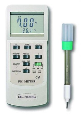 pH Meter (pH electrode optional) - PH-207HA