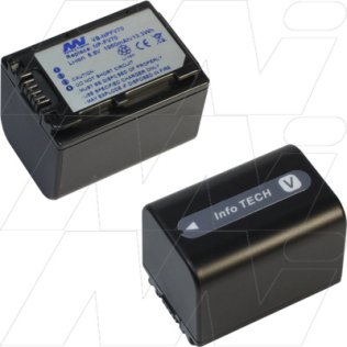 Video & Camcorder Battery replaces Sony NP-FV70 - VB-NPFV70-BP1
