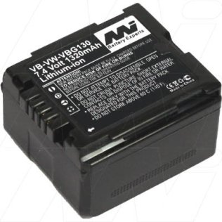 Camcorder Battery replaces Panasonic VW-VBG130 - VB-VW-VBG130-BP1