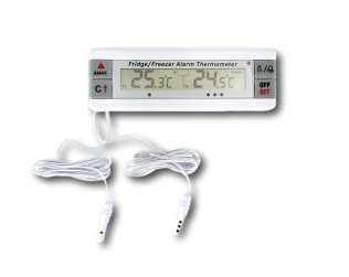 Dual Display Digital Thermometer for Fridge Freezer with Dual Probes