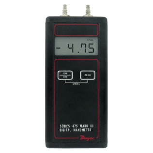 Dwyer Digital Manometer w/Air Velocity Kit, 0 to 40"H2O