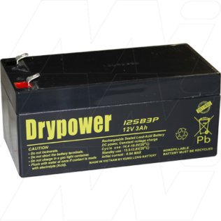 12SB3P - Drypower 12V 3Ah Sealed Lead Acid Battery