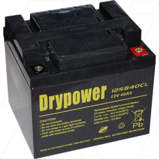 12SB40CL - Drypower 12V 40Ah Sealed Lead Acid Battery