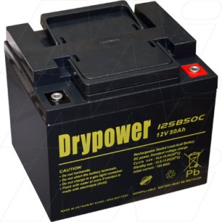 12SB50C - Drypower 12V 50Ah Sealed Lead Acid Battery