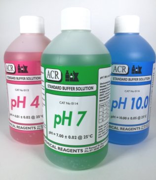 3 Pack Of Ph Buffer Solution (Ph 4, Ph 7, Ph 10), 500Ml Each