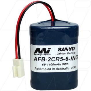 AFB-2CR5-6-ING - Lithium Battery for Lavatory Auto Flush Sensors