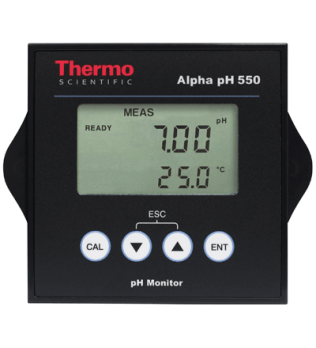 Alpha PH550 pH/ORP Monitor. Includes 110/220V (9VDC) power adapter - IC-TSPHCP0550